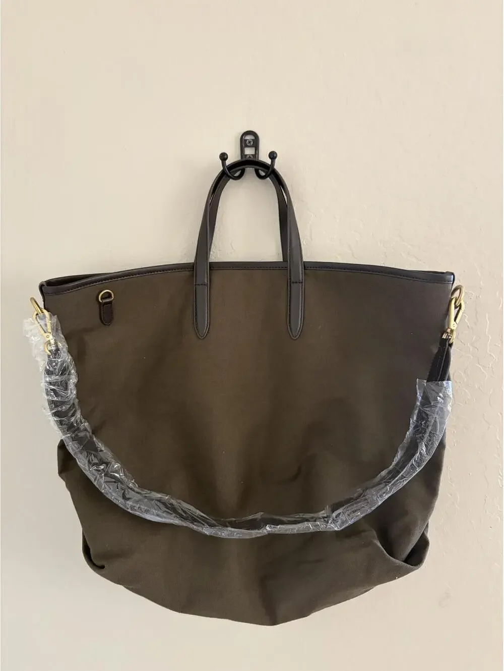 New Banana Republic canvas/leather tote bag